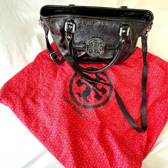 Tory Burch Black Amanda Mini Satchel - Picture 1 of 14